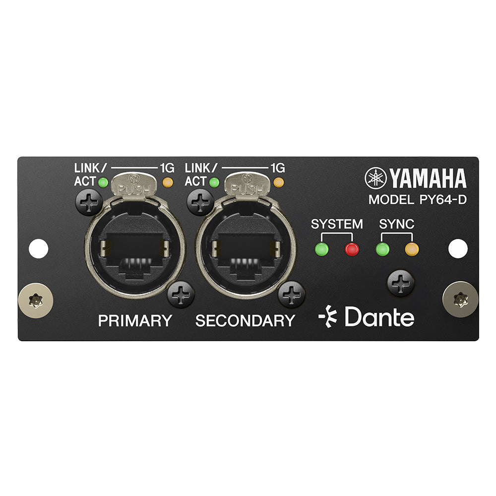 Yamaha PY64-D Dante Interface Cardc, front