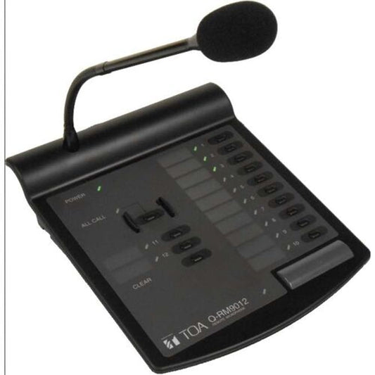 TOA Q-RM9012PS Digital Matrix Paging Microphone For 12 Zones