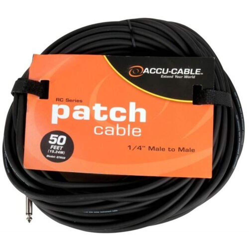 ADJ QTR50 50Ft Instrument Cable; .25 Mon