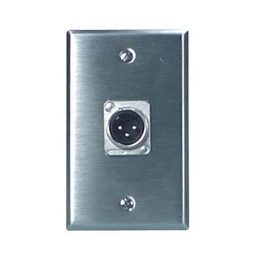 SP-1DMN Single Gang Wall Plate with Neutrik Connector