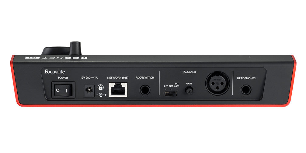 Focusrite Pro RedNet R1 Desktop Remote Controller rear panel