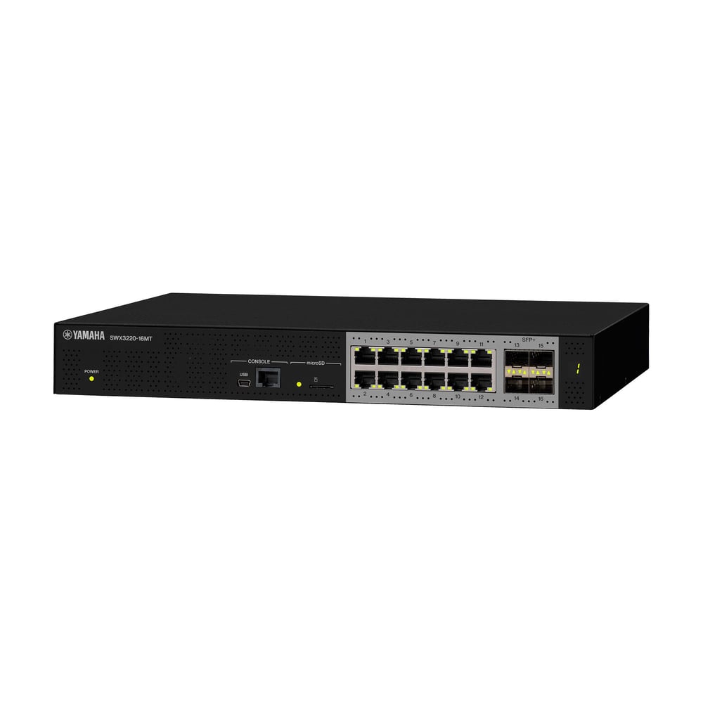 Yamaha SWX2320-16MT L2 Multigigabit Network Switch, 16 Port With 4 Sfp+ Ports