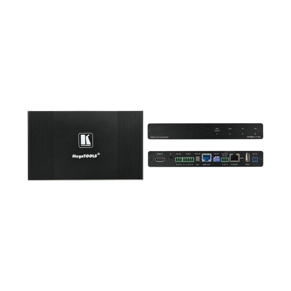 Kramer 50-00010190 4K60 4:4:4 Eth/Rs232/Ir & Audio Extended?Reach Hdbt Poe Tx