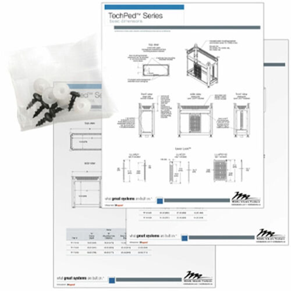 Middle Atlantic TP-MK1 Tp Millwork Kit, Includes All Drawings And Hdwr