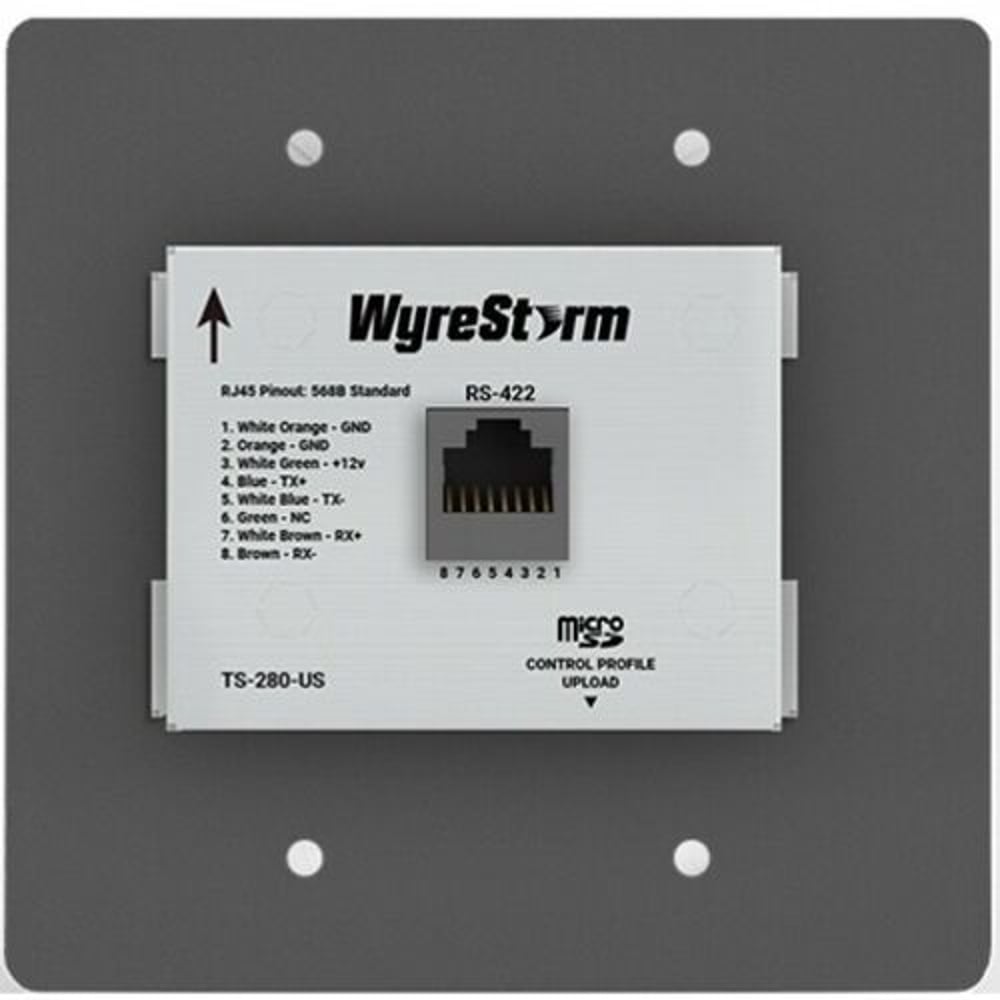 WYRESTORM TS-280-US 2.8In Rs-232 Multi-Purpose Touch-Screen (Us 2-Gang) As Simple Fixed P