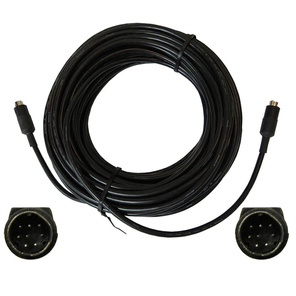 PTZOptics VISCA-100 8Pin Male To Male Plenum Black 100Ft Cable