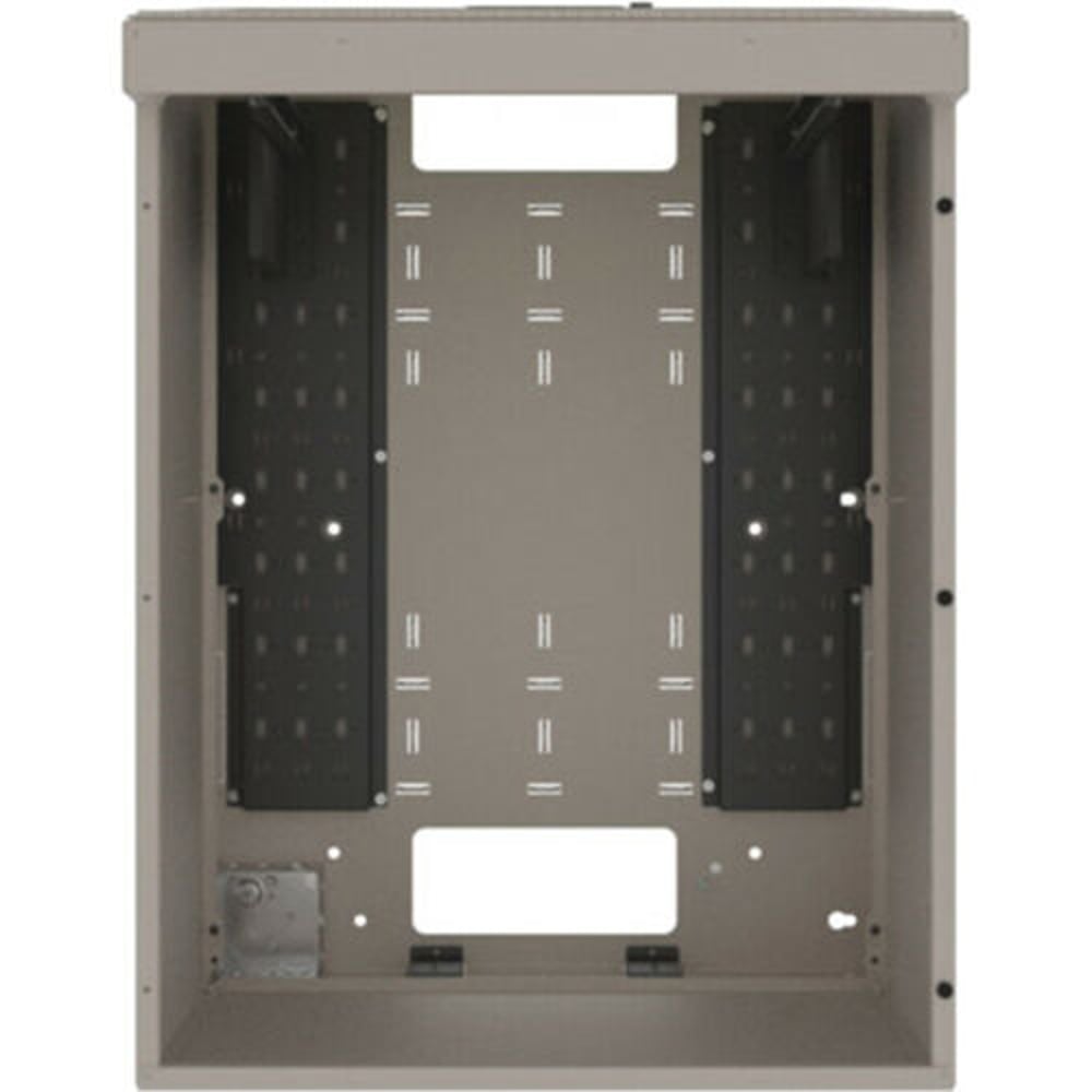 Middle Atlantic VWM-PD-6-36K-PW 6Sp.Low Profile Wall Rack, Plexi Top, Putty