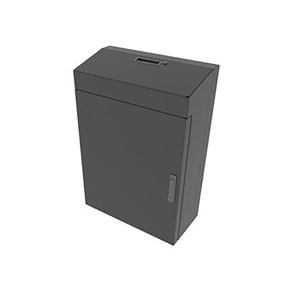 Middle Atlantic VWM-SD-4-36K-BW 4Sp, Low Profile Wall Rack, Solid Top, Black