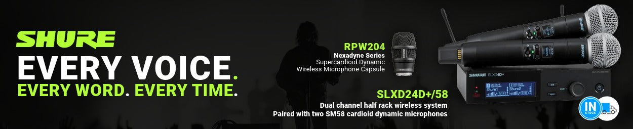 Shure Wireless Solutions Banner