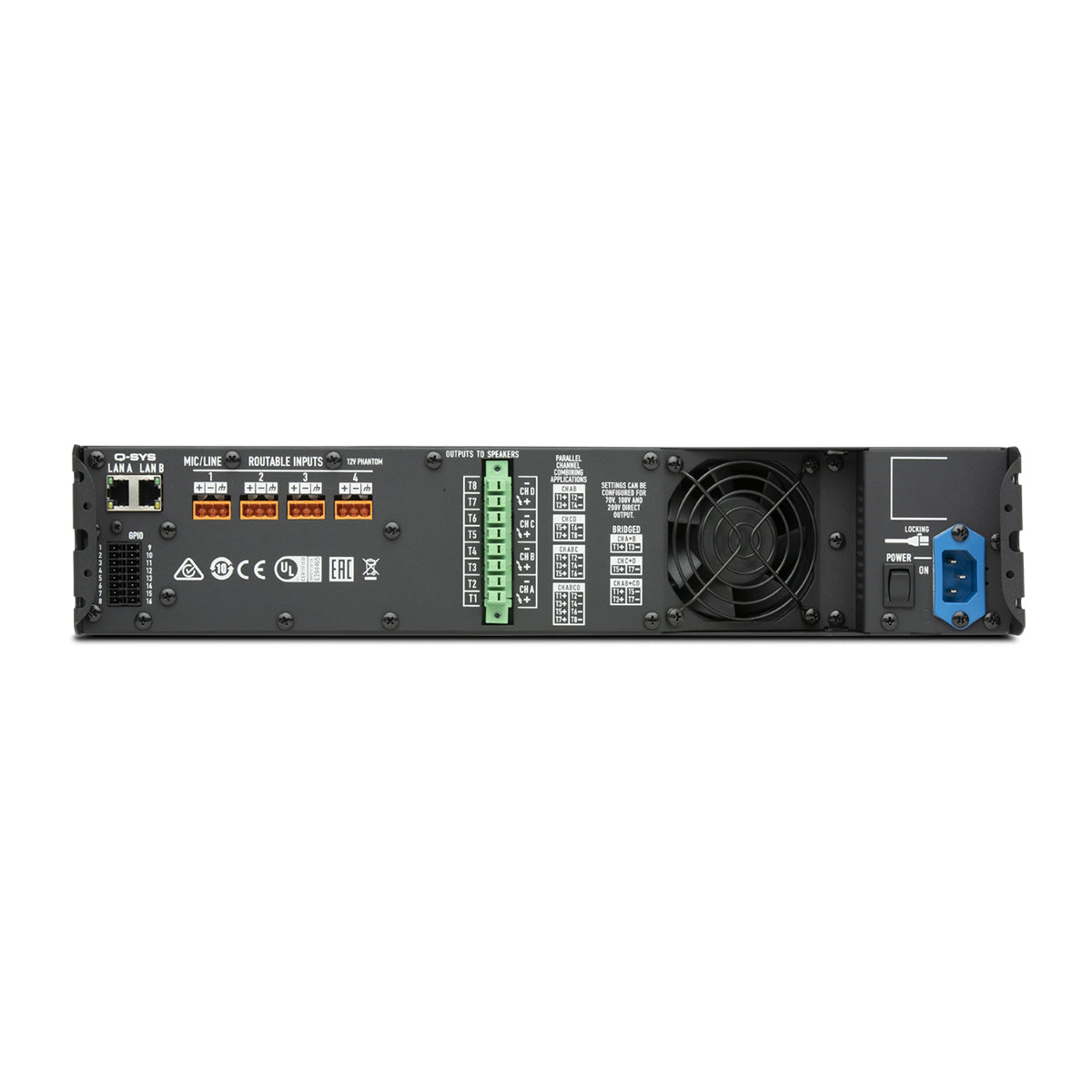 Q-SYS CX-Q 8K4-Four-Channel Network Amplifier