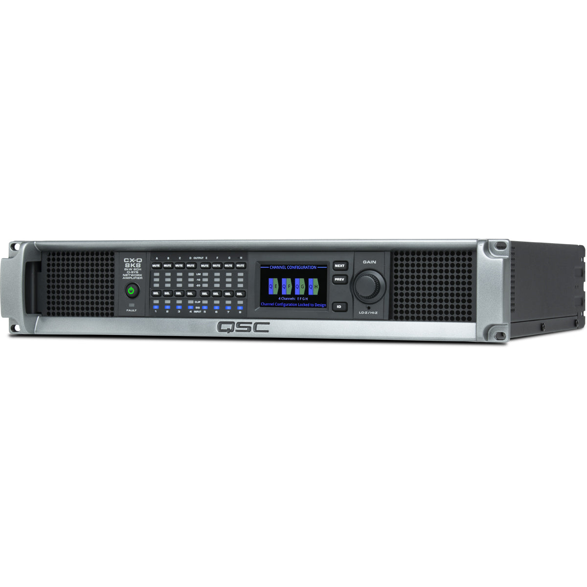 Q-SYS CX-Q 8K8-Eight-channel Network Amplifier