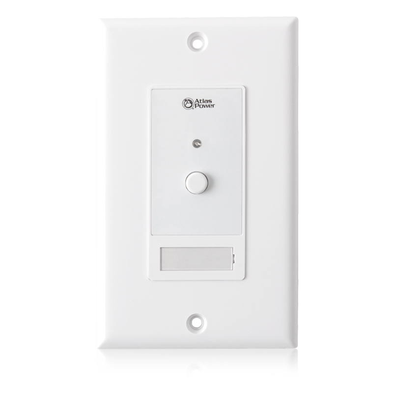 AtlasIED WPD-SWM Wall Plate Push Button Switch, Momentary Contact Closure