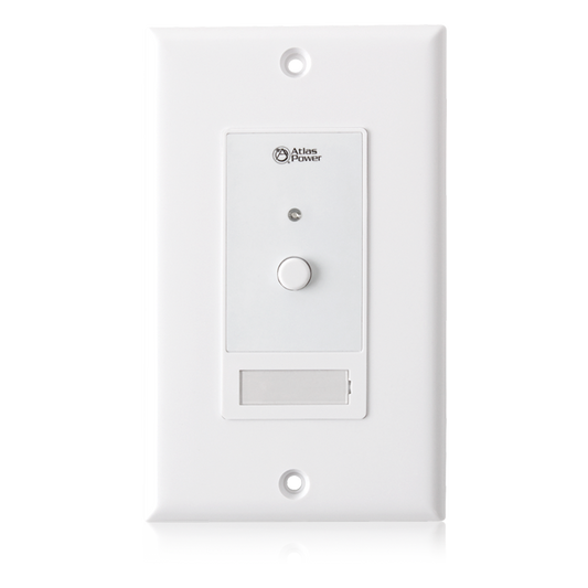 AtlasIED WPD-SWM Wall Plate Push Button Switch, Momentary Contact Closure
