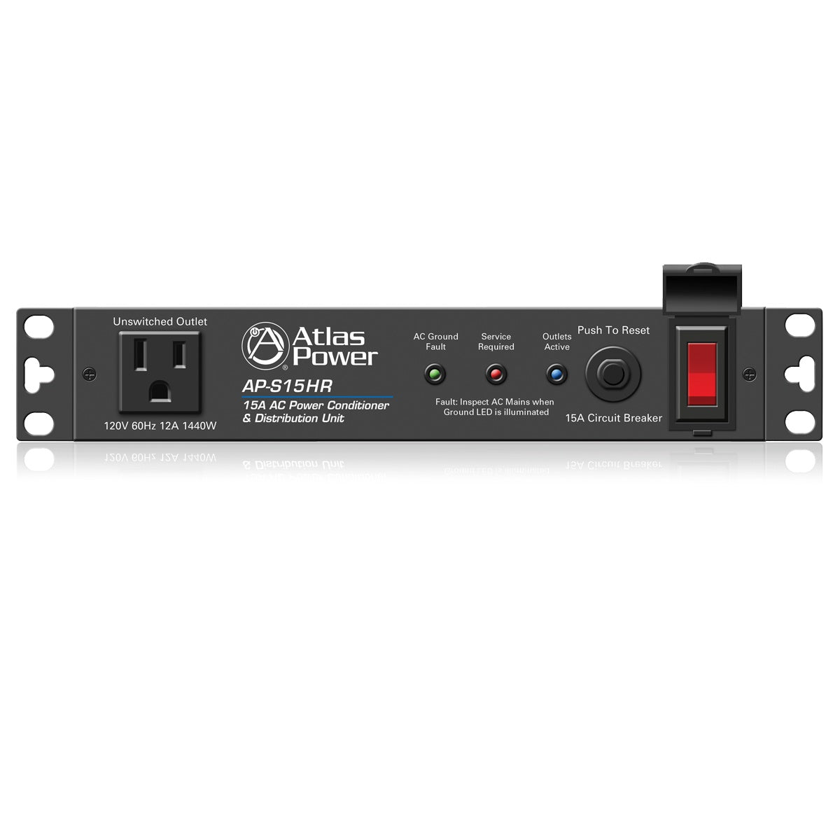 AtlasIED AP-S15HR Half Width 15A Rack Power Conditioner