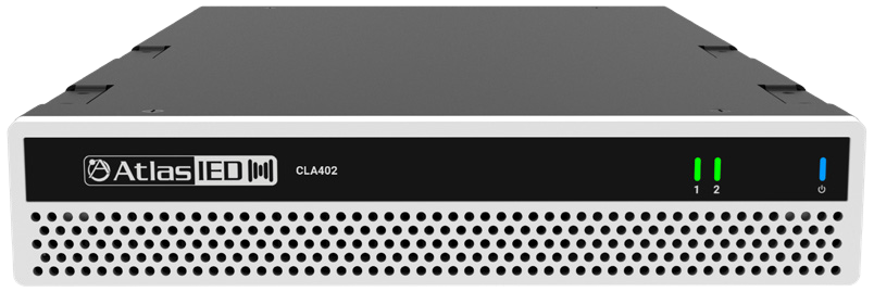 AtlasIED CLA402 400-W Two Channel Multi Impedance Power Share Amplifier