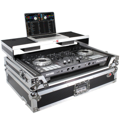 ProX Universal DJ Controller Case Flight Road Case With Laptop Shelf | Large