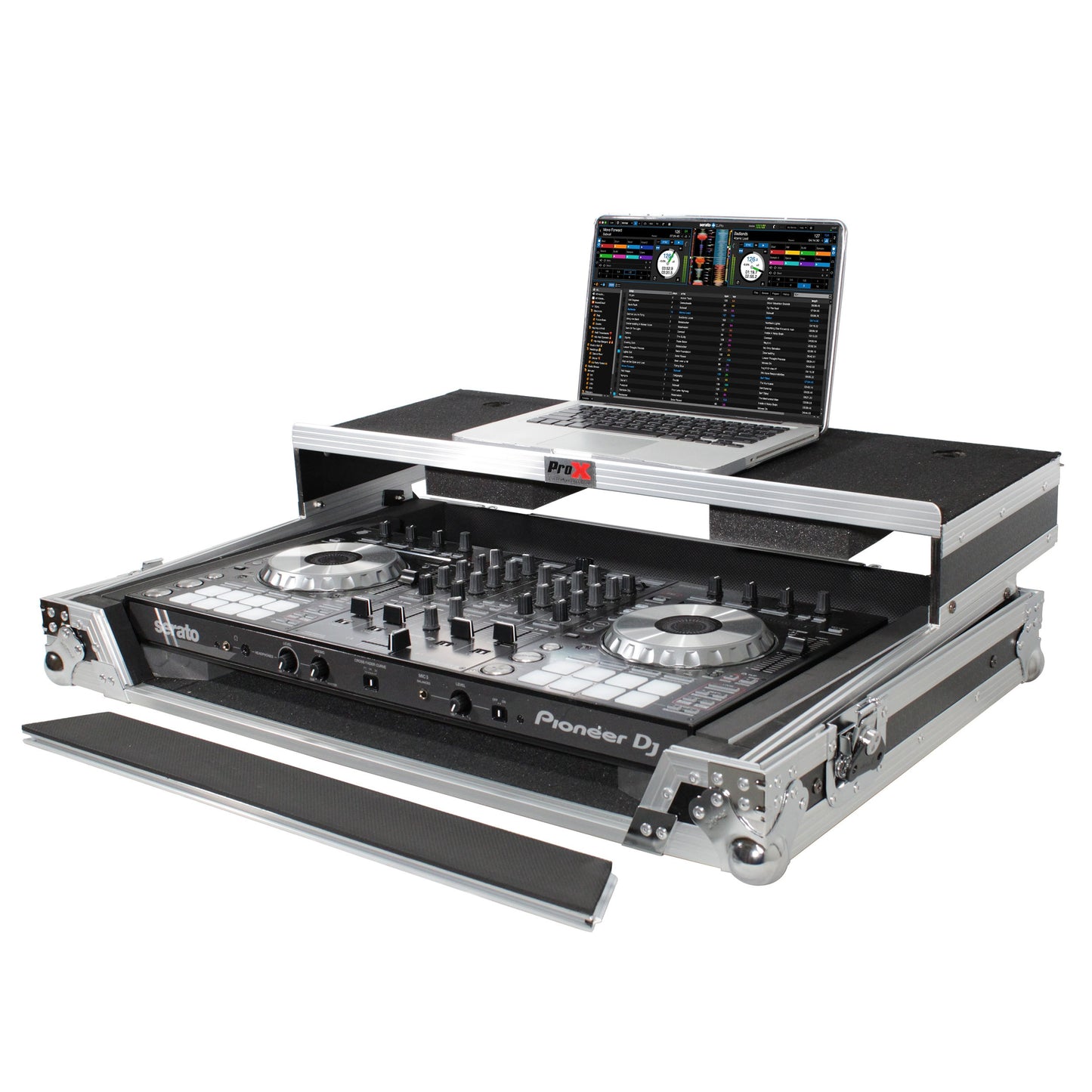 ProX Universal DJ Controller Case Flight Road Case With Laptop Shelf | Large