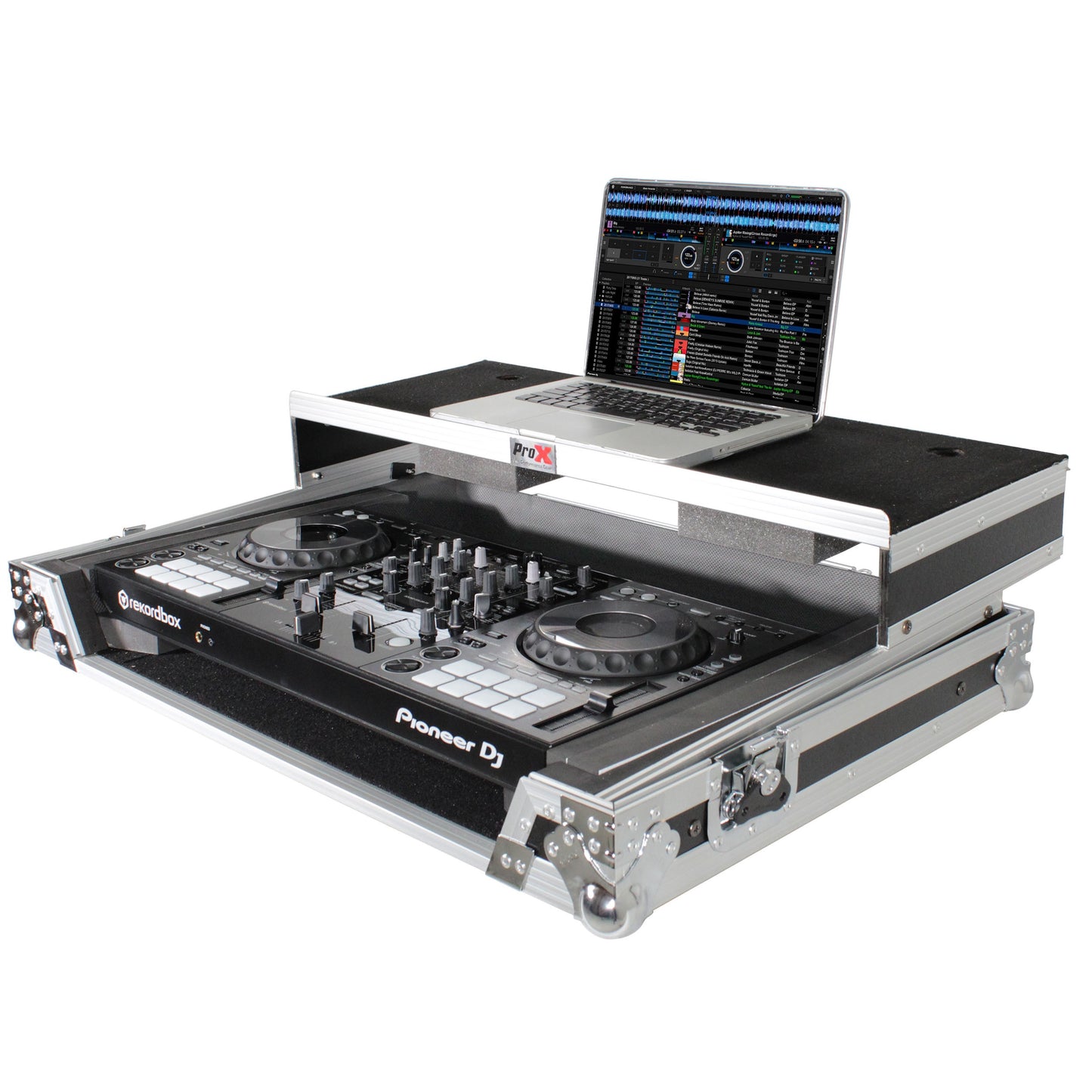 ProX Universal DJ Controller Case Flight Road Case With Laptop Shelf | Large