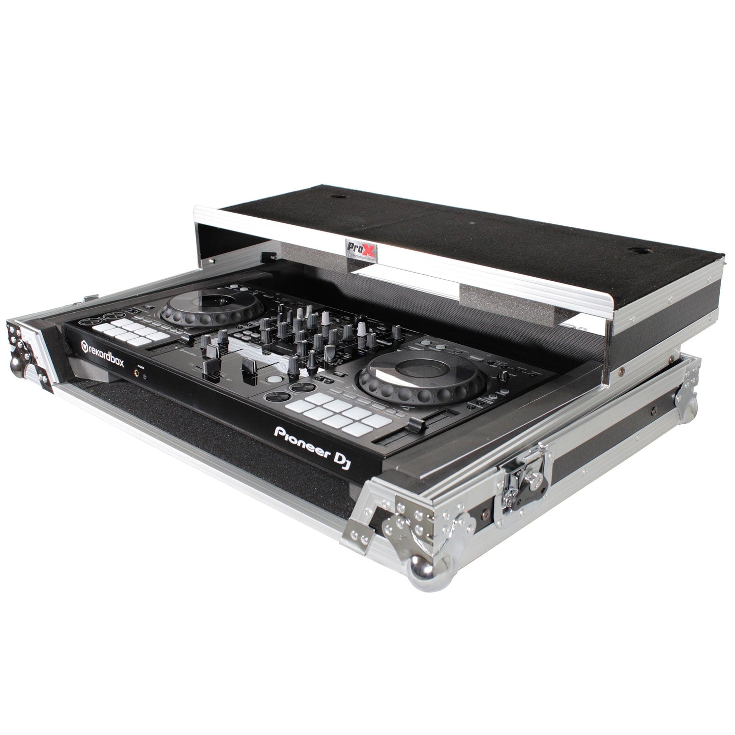 ProX Universal DJ Controller Case Flight Road Case With Laptop Shelf | Large
