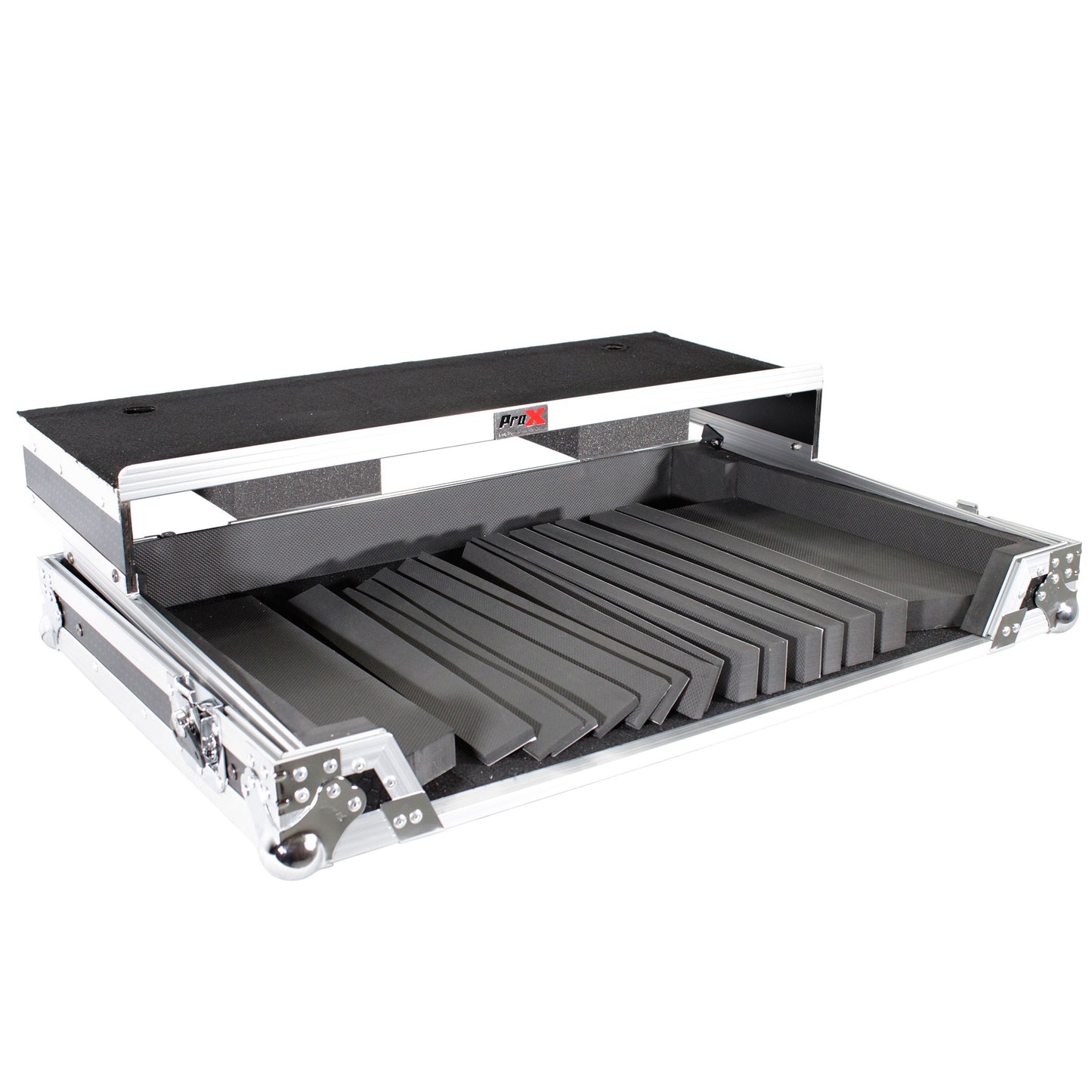 ProX Universal DJ Controller Case Flight Road Case With Laptop Shelf | Large