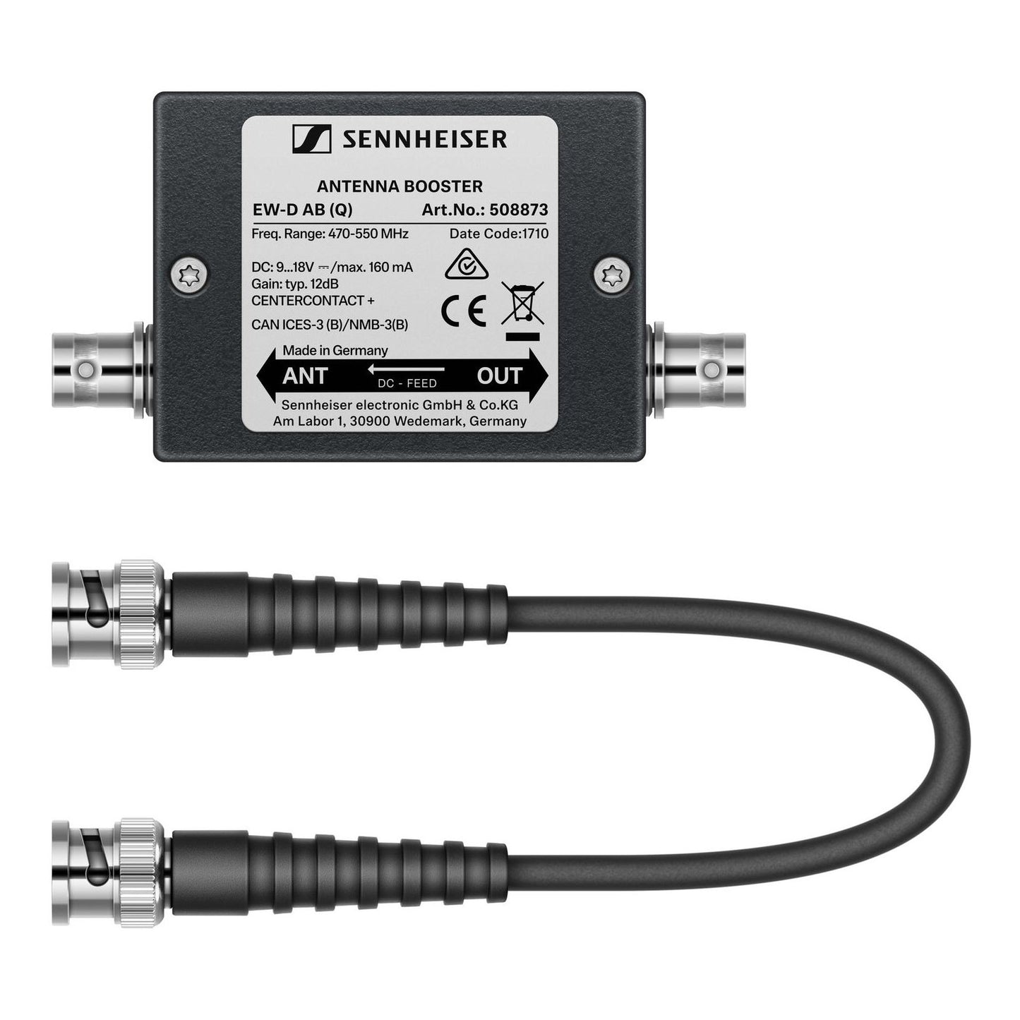 Sennheiser EW-D AB Inline Antenna Booster with connectors