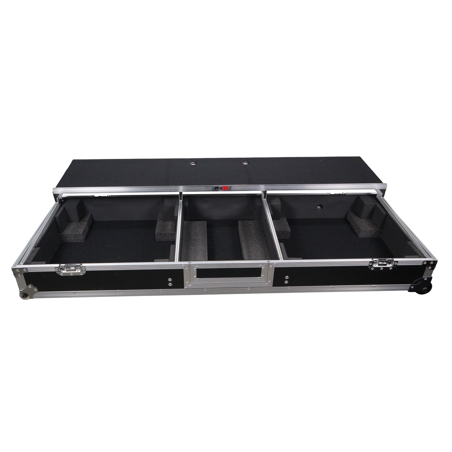 ProX XS-TMC1012WLTFSTND DJ Coffin Flight Case for Turntables and Mixer