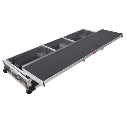 ProX XS-TMC1012WLTFSTND DJ Coffin Flight Case for Turntables and Mixer