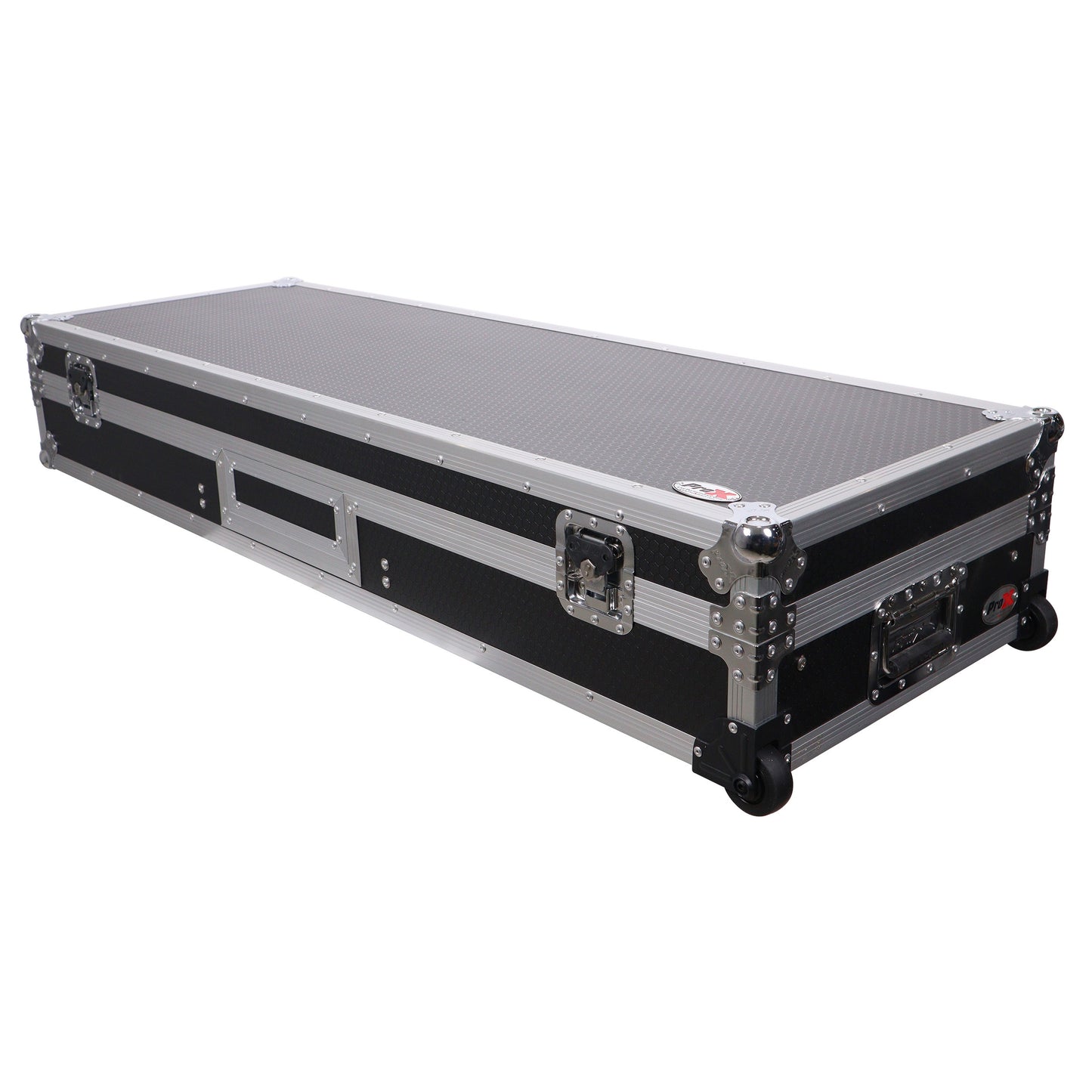 ProX XS-TMC1012WLTFSTND DJ Coffin Flight Case for Turntables and Mixer