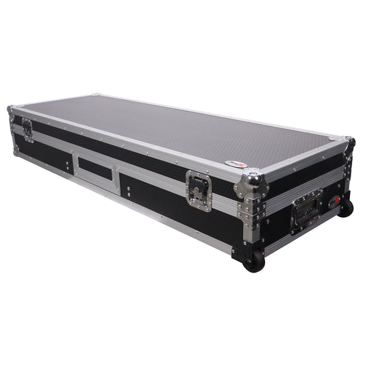 ProX XS-TMC1012WLTFSTND DJ Coffin Flight Case for Turntables and Mixer