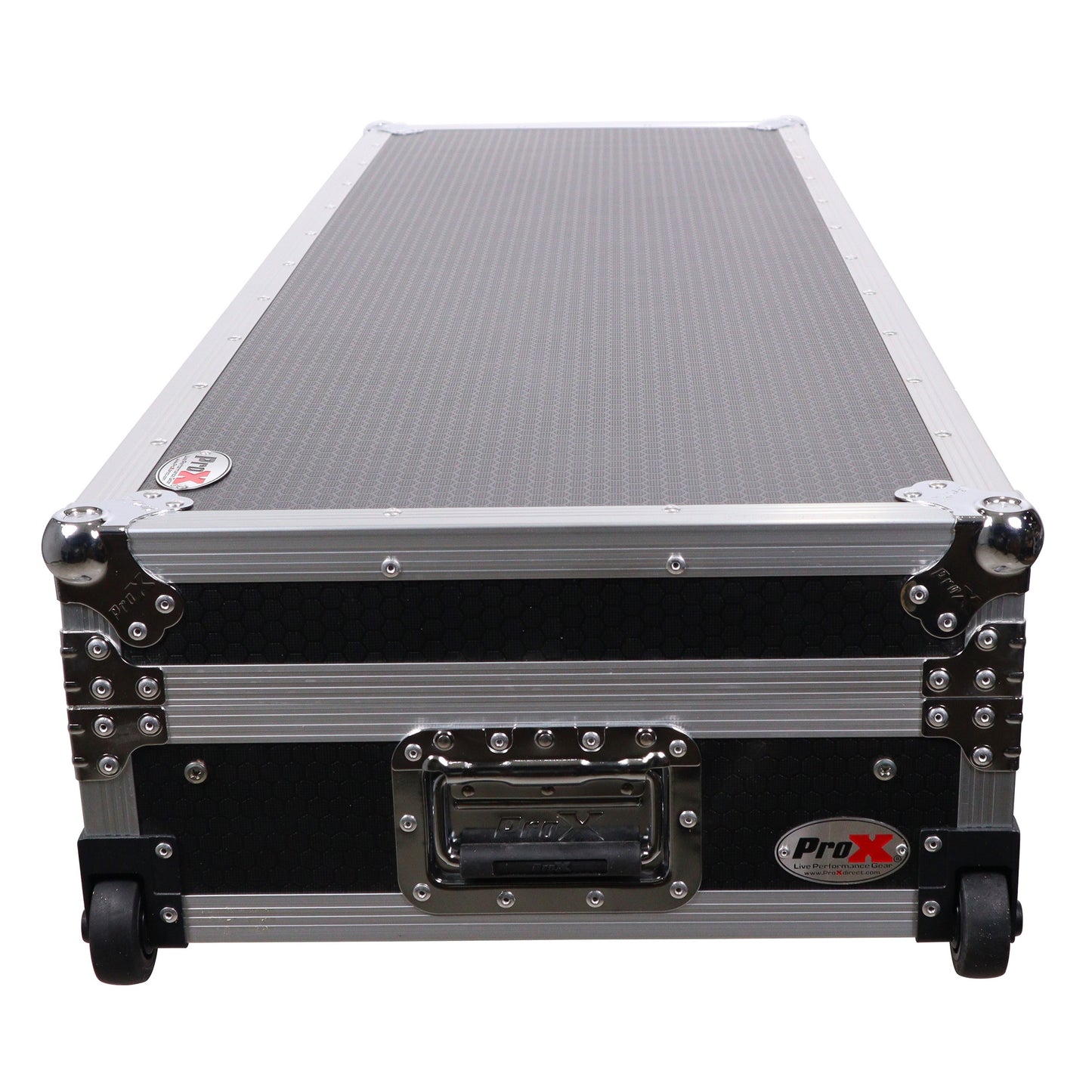 ProX XS-TMC1012WLTFSTND DJ Coffin Flight Case for Turntables and Mixer