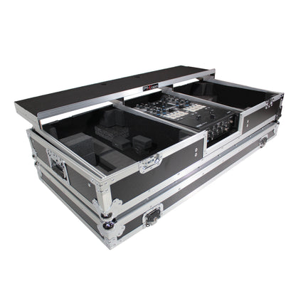 ProX XS-TMC1012WLTFBTL Flight Coffin Case For Rane 72 and 2 Turntables