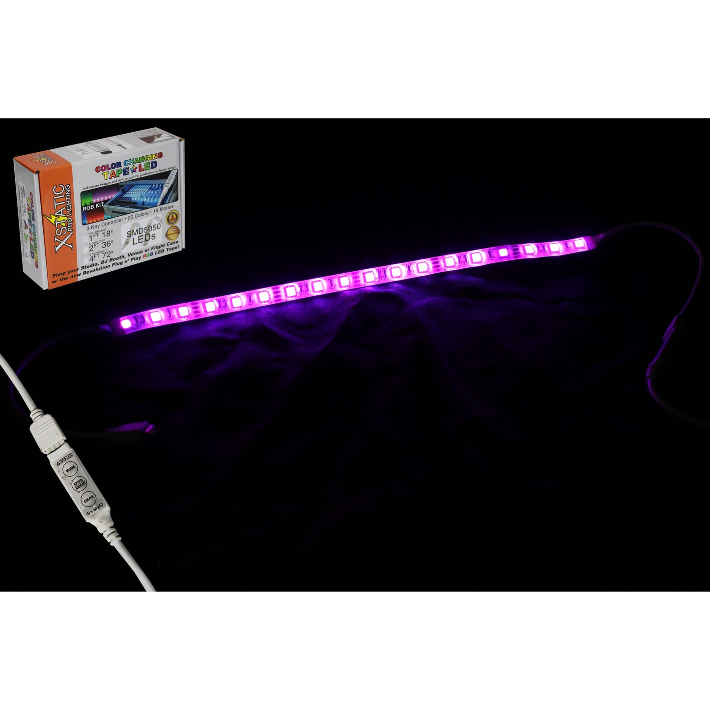 ProX X-S18RGBKIT Xstatic RGB LED Strip Kit With Remote