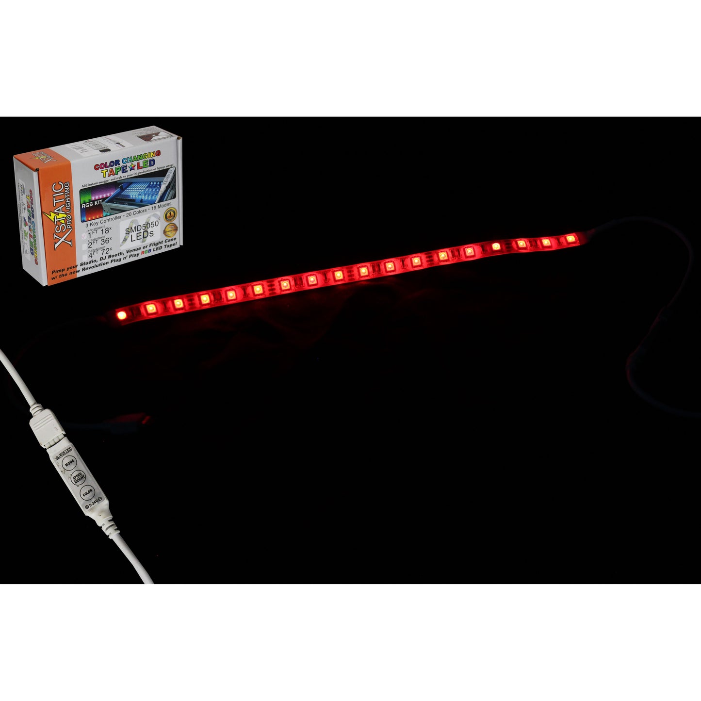 ProX X-S18RGBKIT Xstatic RGB LED Strip Kit With Remote