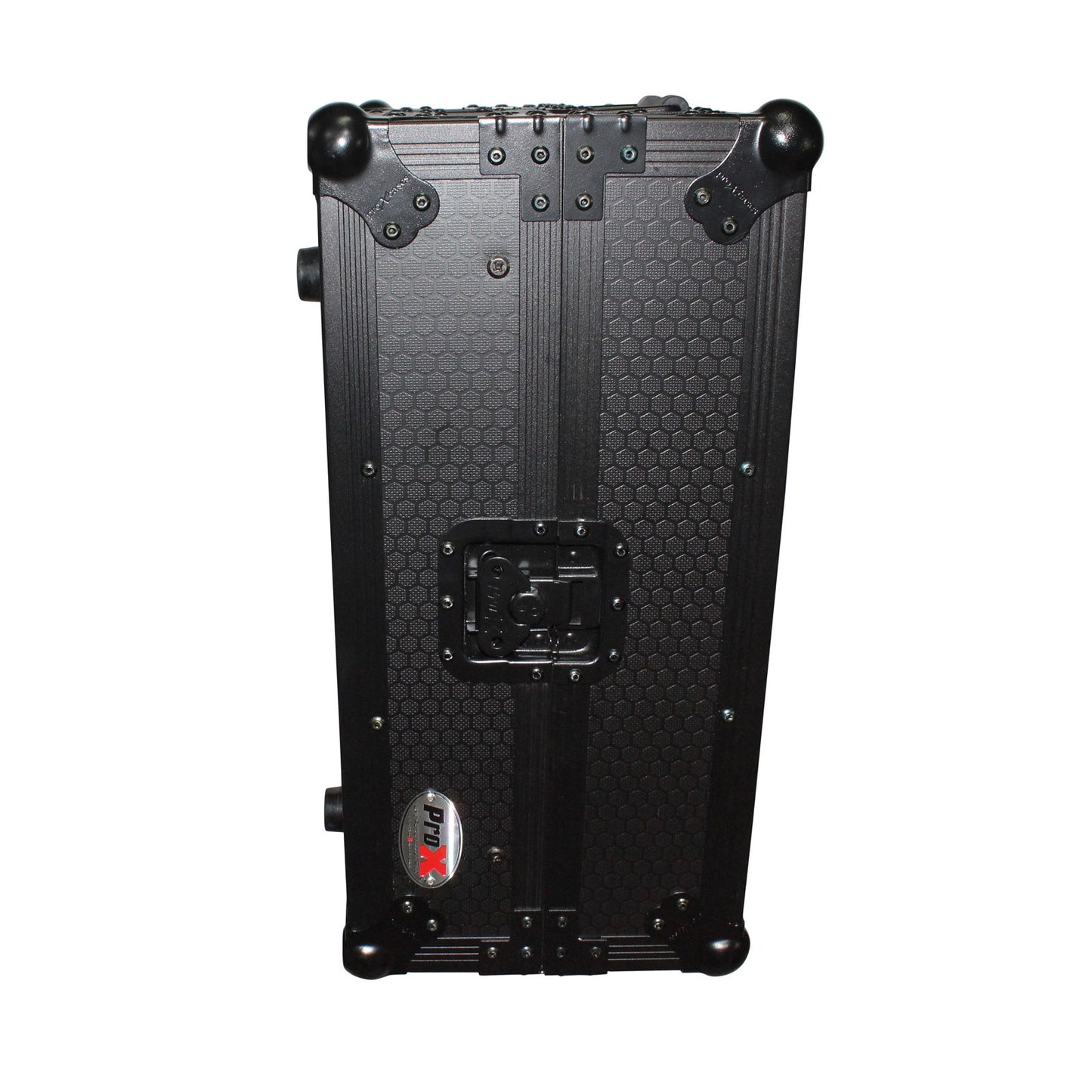 ProX ATA Flight Case for 12" DJ Mixers Honeycomb Road Case | Black | With Laptop Shelf