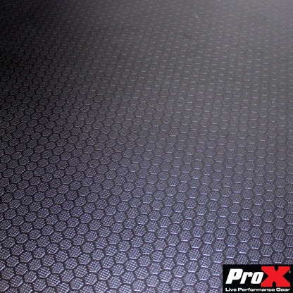 ProX ATA Flight Case for 12" DJ Mixers Honeycomb Road Case | Black | With Laptop Shelf