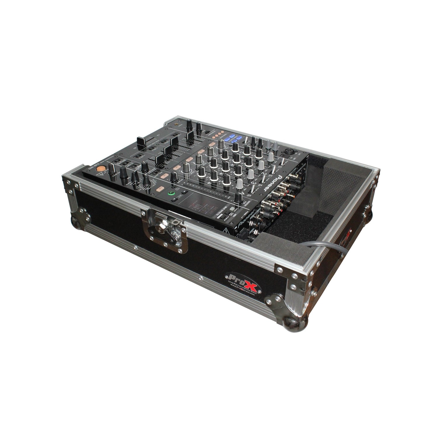 10102_ProX-ATA-Flight-Case-for-12_-DJ-Mixers-Honeycomb-Road-Case-_-Silver_Black-_-Without-Laptop-Shelf_ALT04sqr