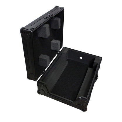 ProX ATA Flight Case for 12" DJ Mixers Honeycomb Road Case | Black | Without Laptop Shelf