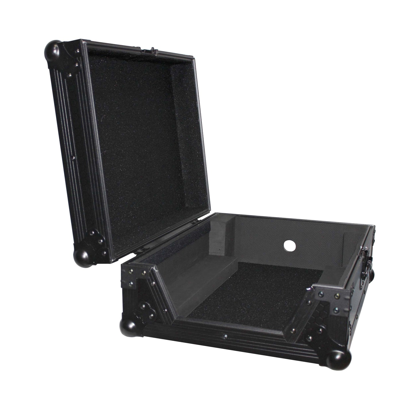 ProX ATA Flight Case for 12" DJ Mixers Honeycomb Road Case | Black | Without Laptop Shelf