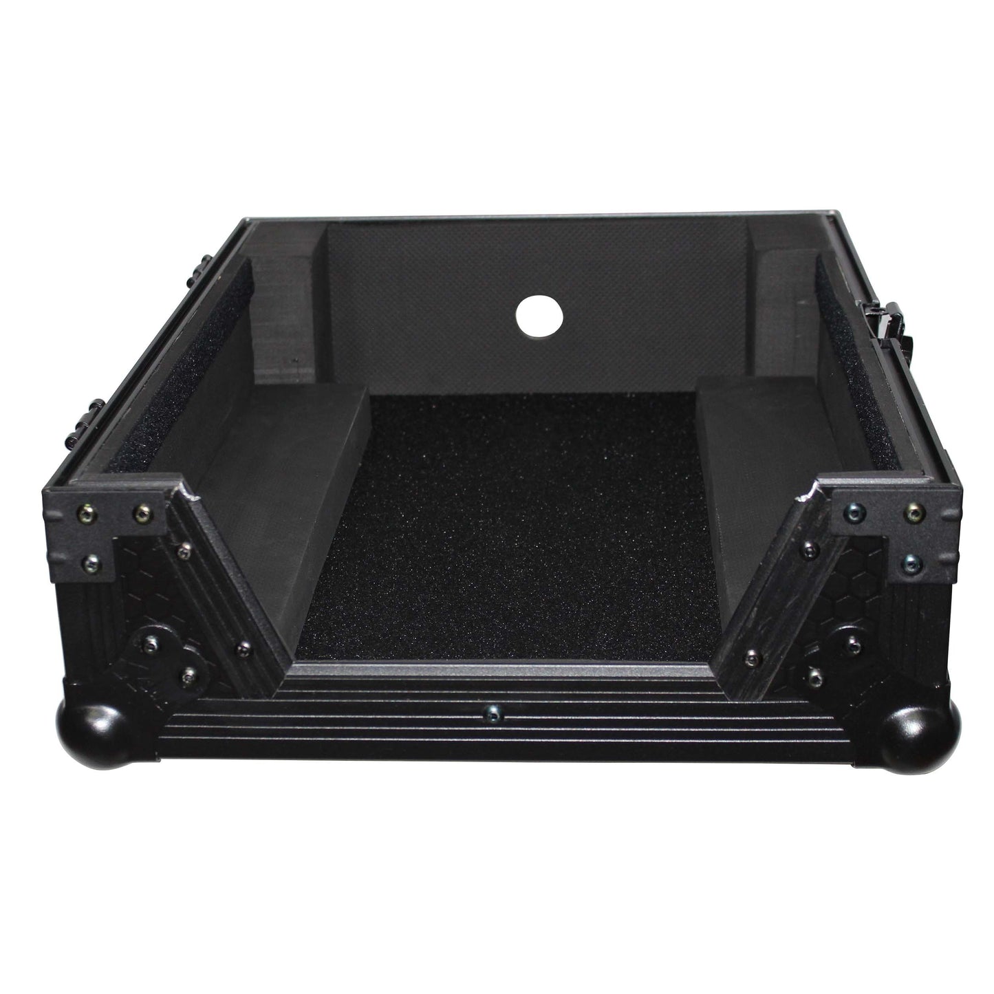 ProX ATA Flight Case for 12" DJ Mixers Honeycomb Road Case | Black | Without Laptop Shelf