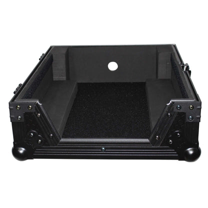 ProX ATA Flight Case for 12" DJ Mixers Honeycomb Road Case | Black | Without Laptop Shelf