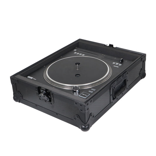 ProX Flight Case for Turntable - Universal W-Foam Kit | Black on Black