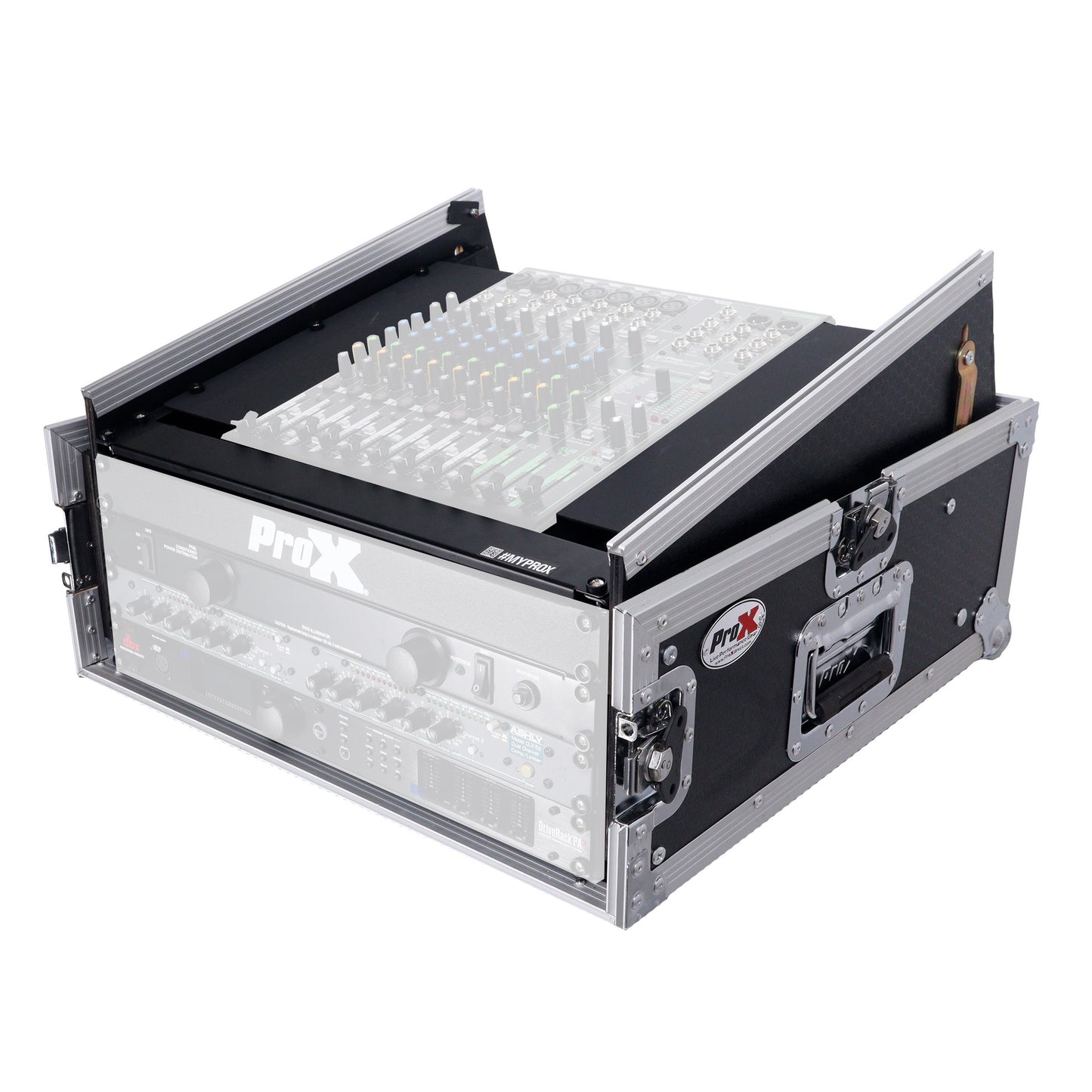 ProX T-4MRSS 4U Vertical Rack Mount Flight Case With 10U Top