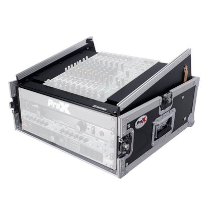 ProX T-4MRSS 4U Vertical Rack Mount Flight Case With 10U Top