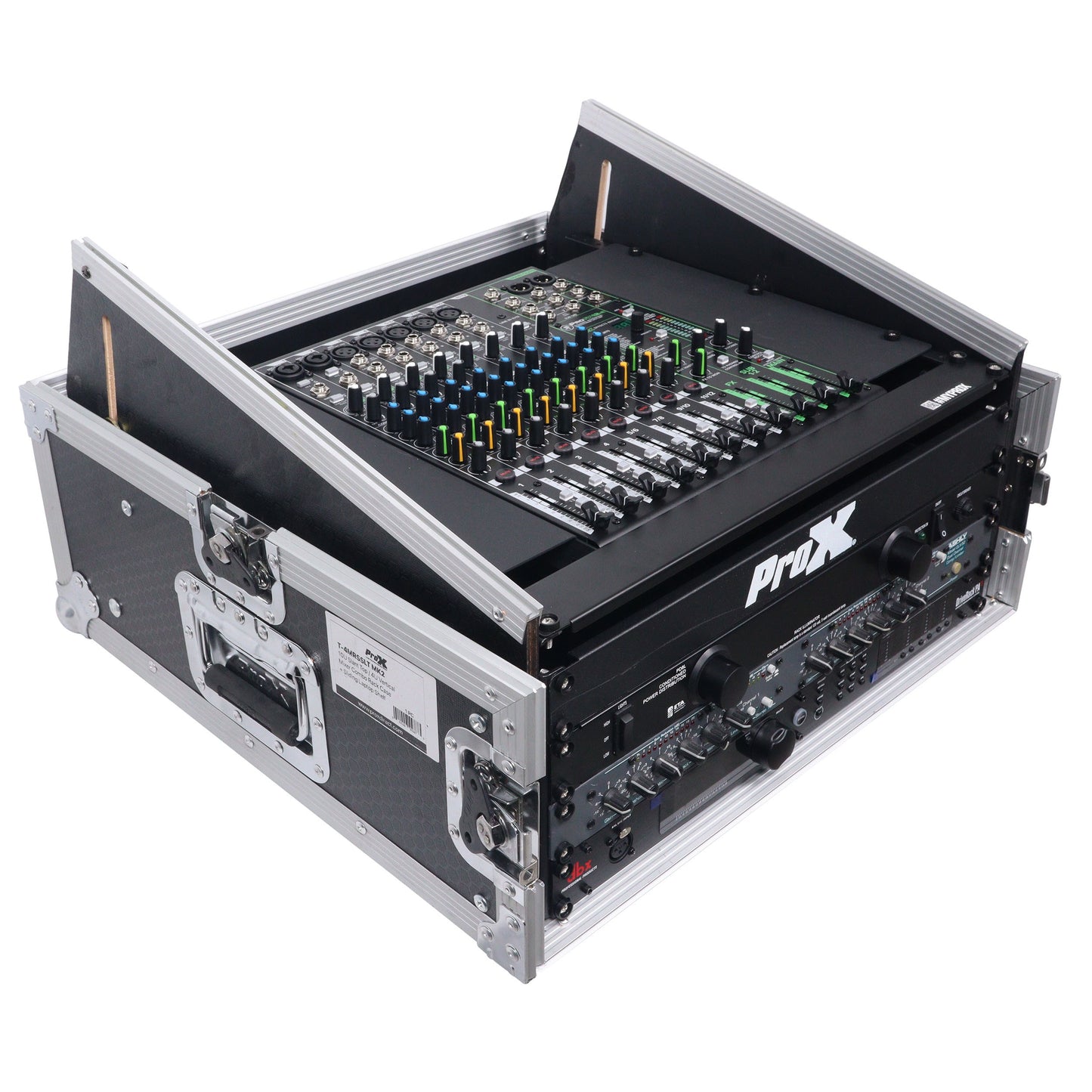 ProX T-4MRSS 4U Vertical Rack Mount Flight Case With 10U Top