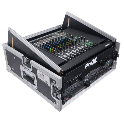 ProX T-4MRSS 4U Vertical Rack Mount Flight Case With 10U Top