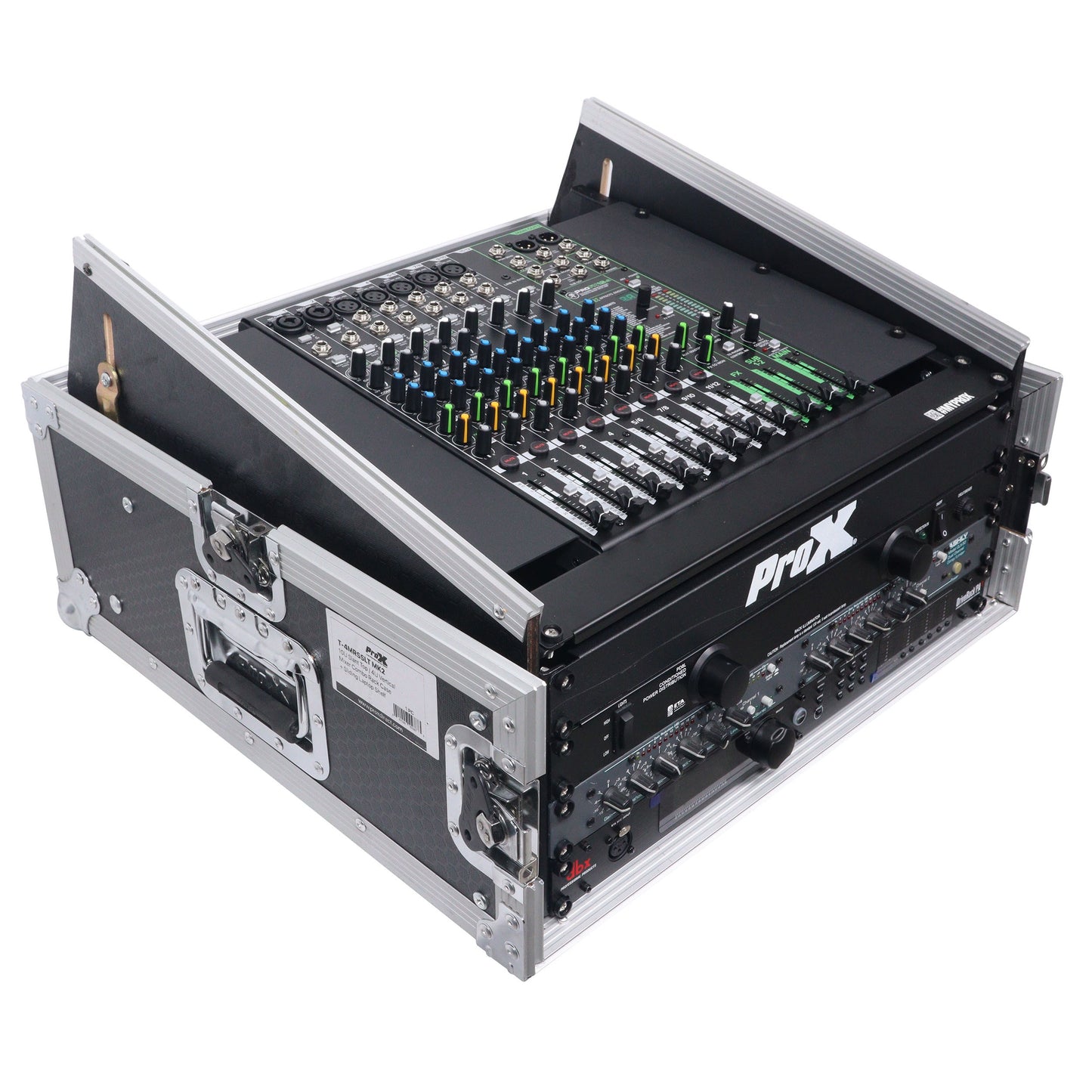 ProX T-4MRSS 4U Vertical Rack Mount Flight Case With 10U Top