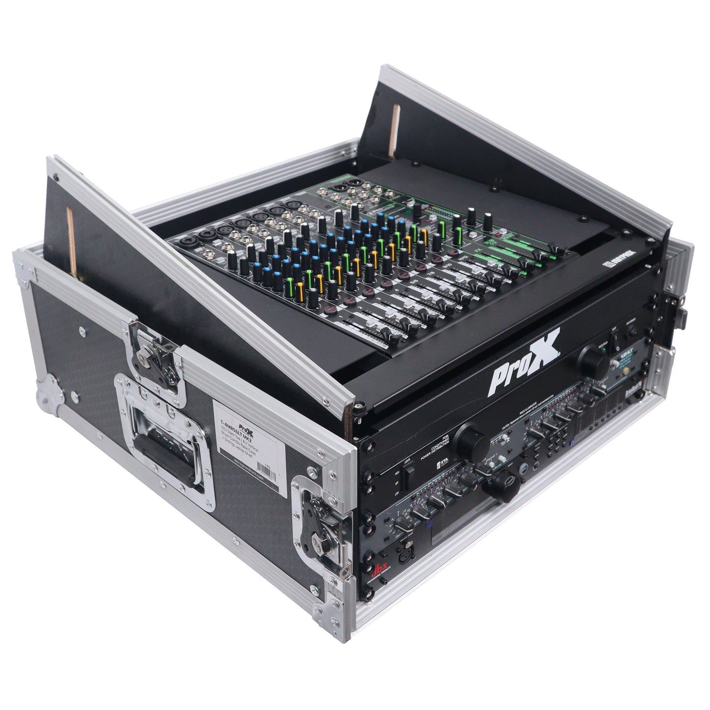ProX T-4MRSS 4U Vertical Rack Mount Flight Case With 10U Top