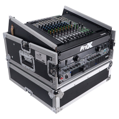 ProX T-4MRSS 4U Vertical Rack Mount Flight Case With 10U Top