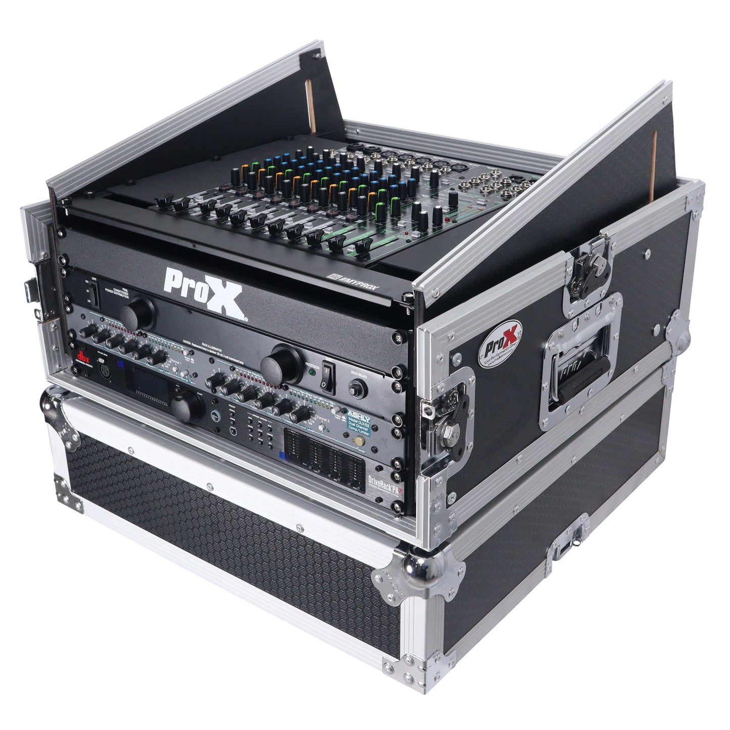 ProX T-4MRSS 4U Vertical Rack Mount Flight Case With 10U Top