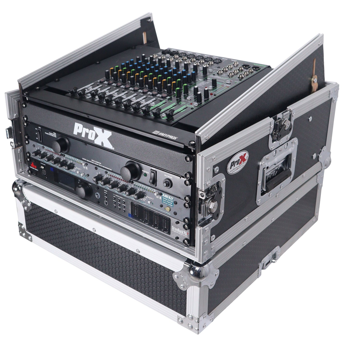 ProX T-4MRSS 4U Vertical Rack Mount Flight Case With 10U Top
